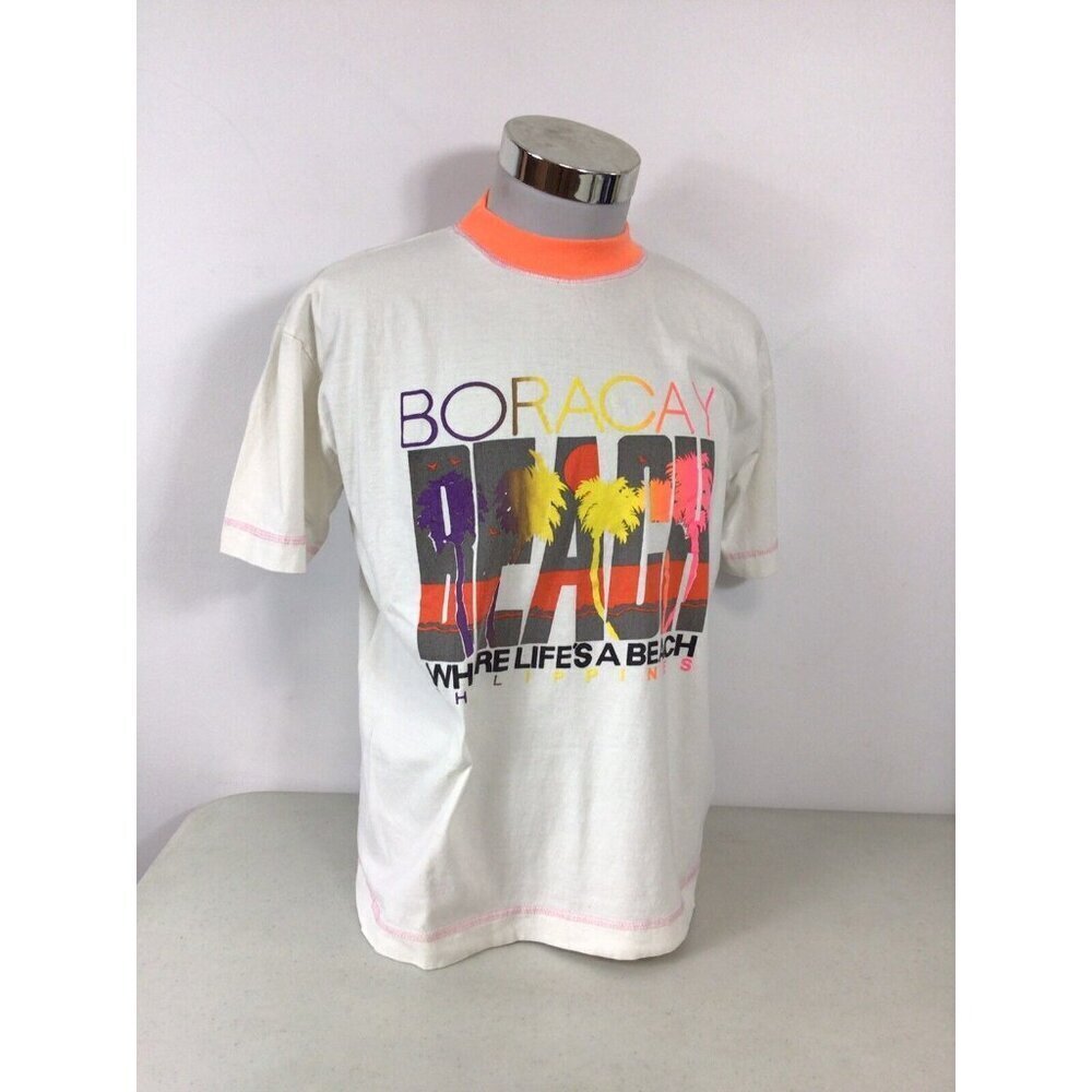 Cerruti Boracay Beach Vintage T Shirt Mens Medium